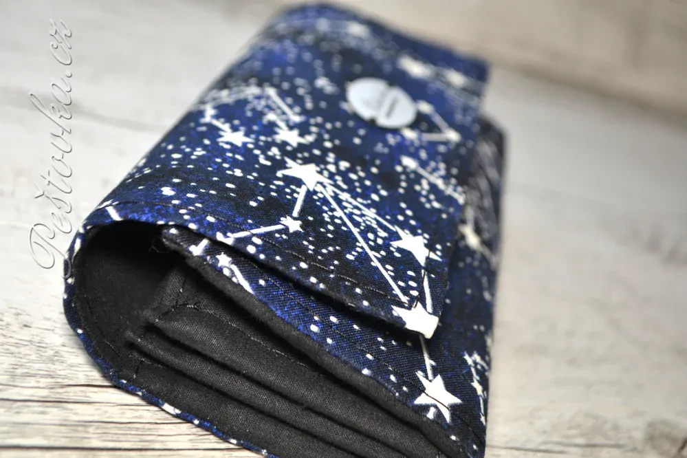  Dámská peněženka ručně vyrobená *fosforeskující nebe*