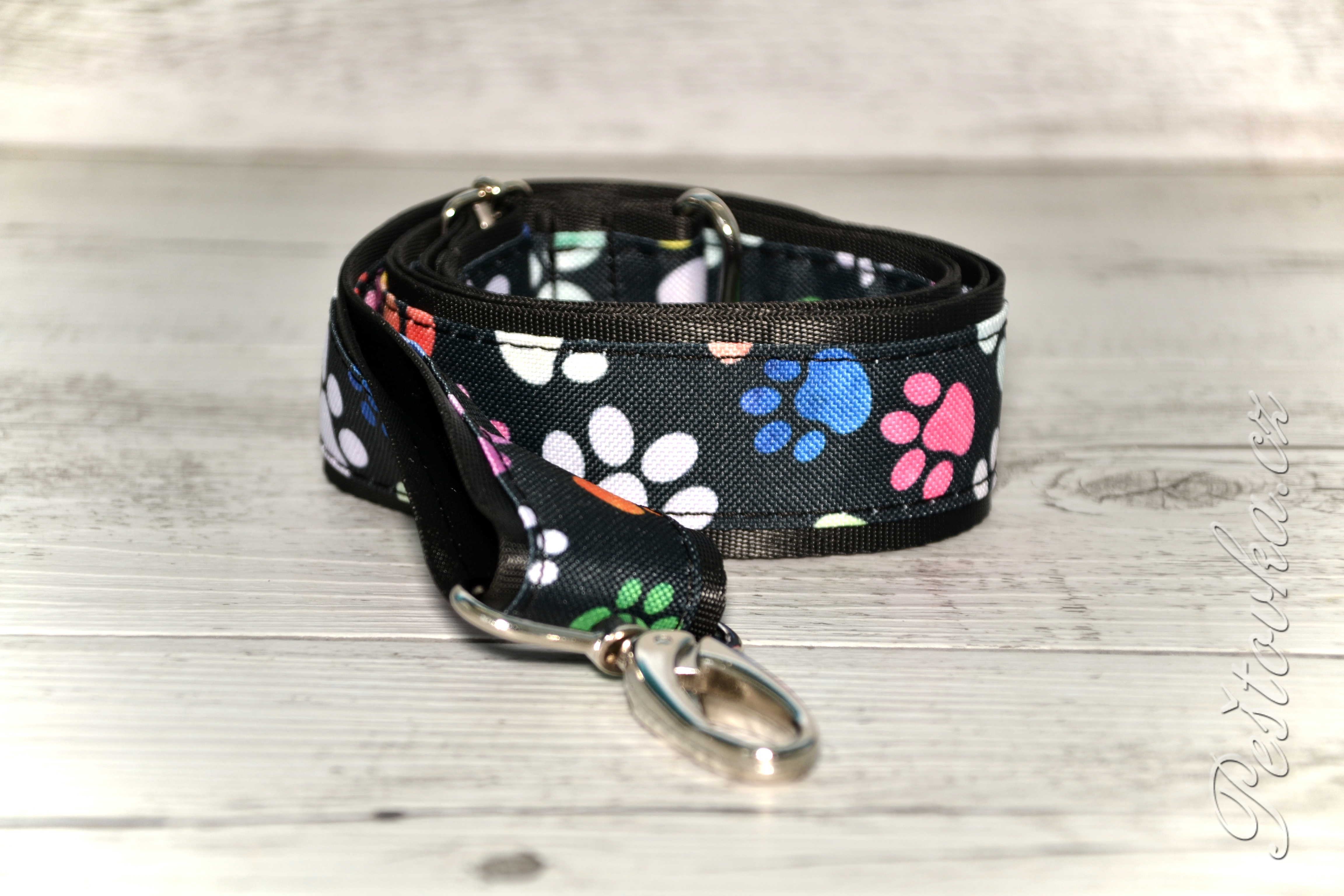 Peštovka - Náhradní barevný popruh ke kabelce *malé barevné tlapky*