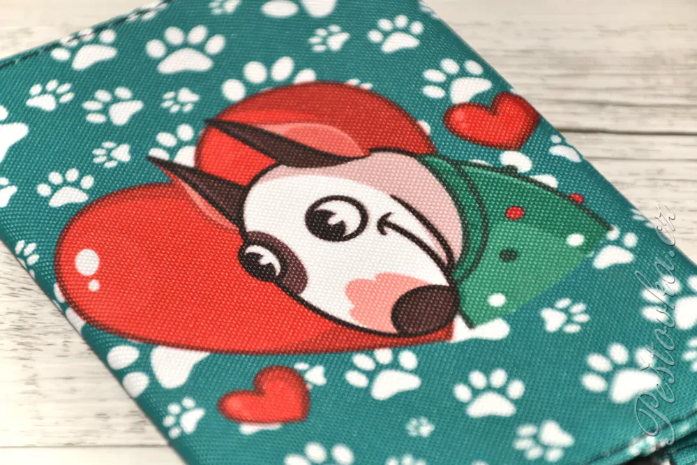 Peštovka Obal na očkovací průkaz *Bulík* zelenkavé tlapky