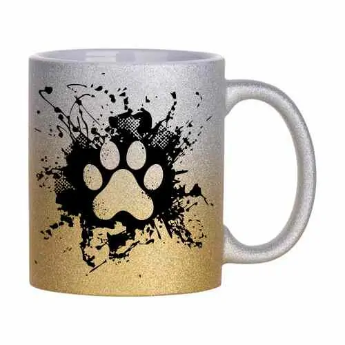 Hrnek třpytivý 330 ml *Dog Paw Splash*