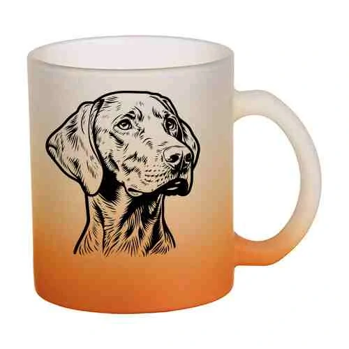 Hrnek skleněný MATNÝ 330 ml A+ barevný gradient *MAĎARSKÝ OHAŘ*