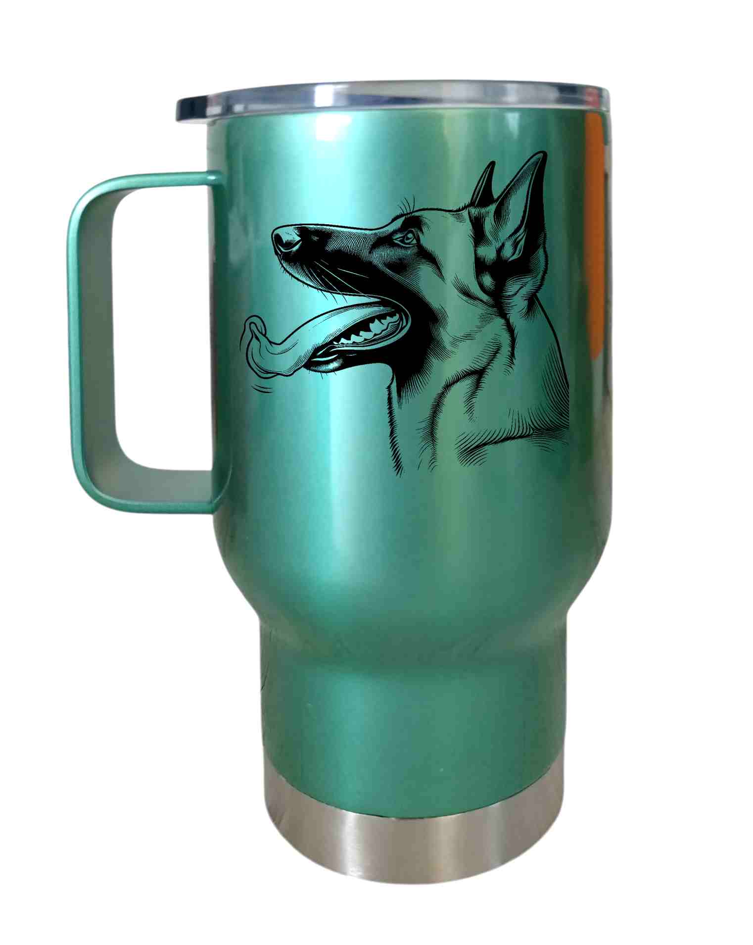 Peštovka Cestovní hrnek 450ml *Belgický ovčák malinois*