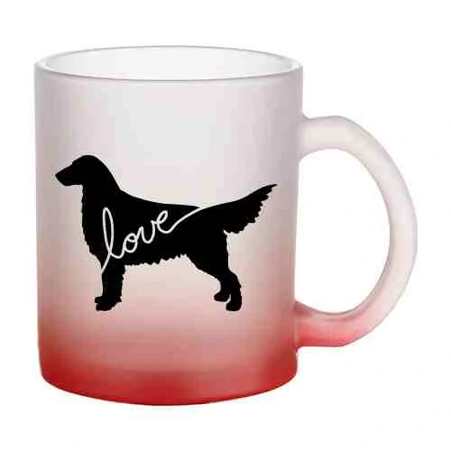 Hrnek skleněný MATNÝ 330 ml A+ barevný gradient *FLAT*