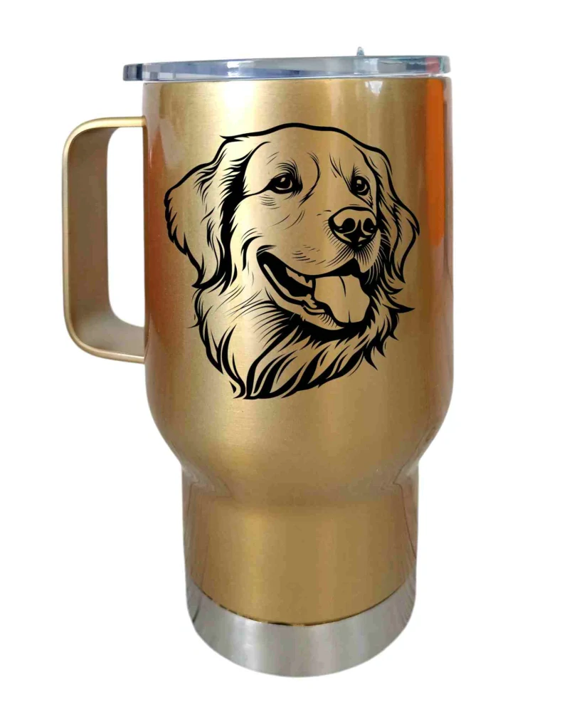 Peštovka Cestovní hrnek 450ml *ZLATÝ RETRIEVER*