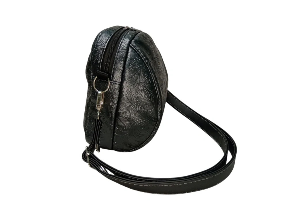 Taštička Lora - *černo-šedá plastická*