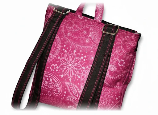 Peštovka městský batoh CITY BAG *abstrakce růžová 