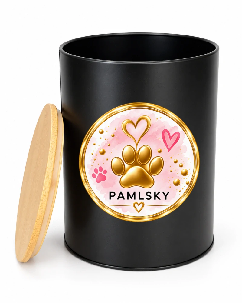 Peštovka - Dóza na pamlsky – černá 2,3 l