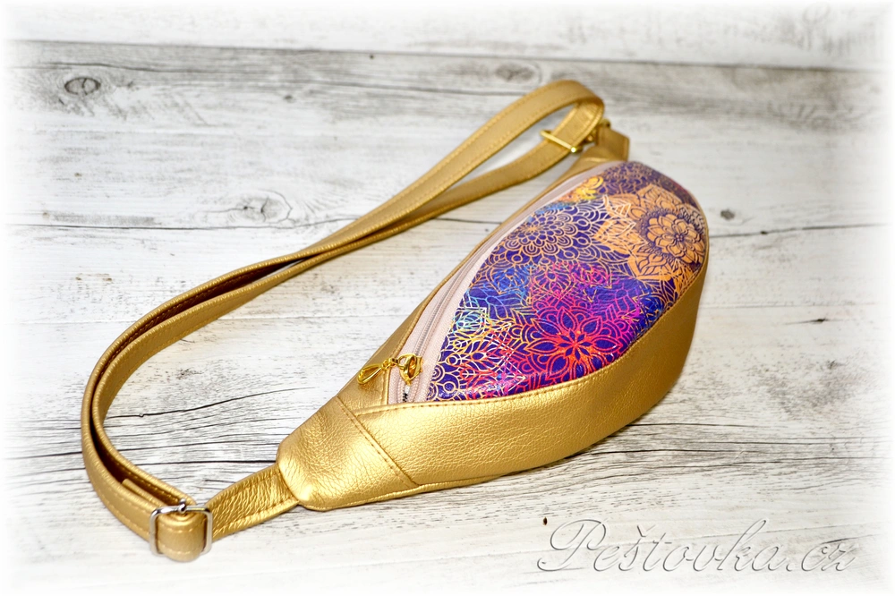 Peštovka ledvinka RENA SAKO *zlatá s mandalou*