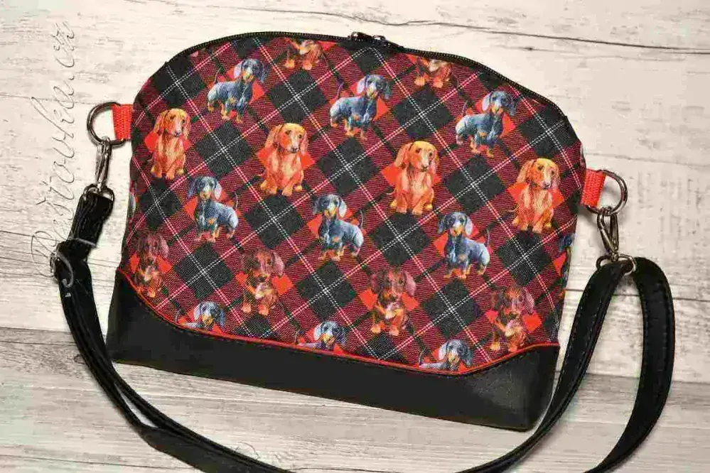 Peštovka Kabelka Belinda *jezevčíci / káro*