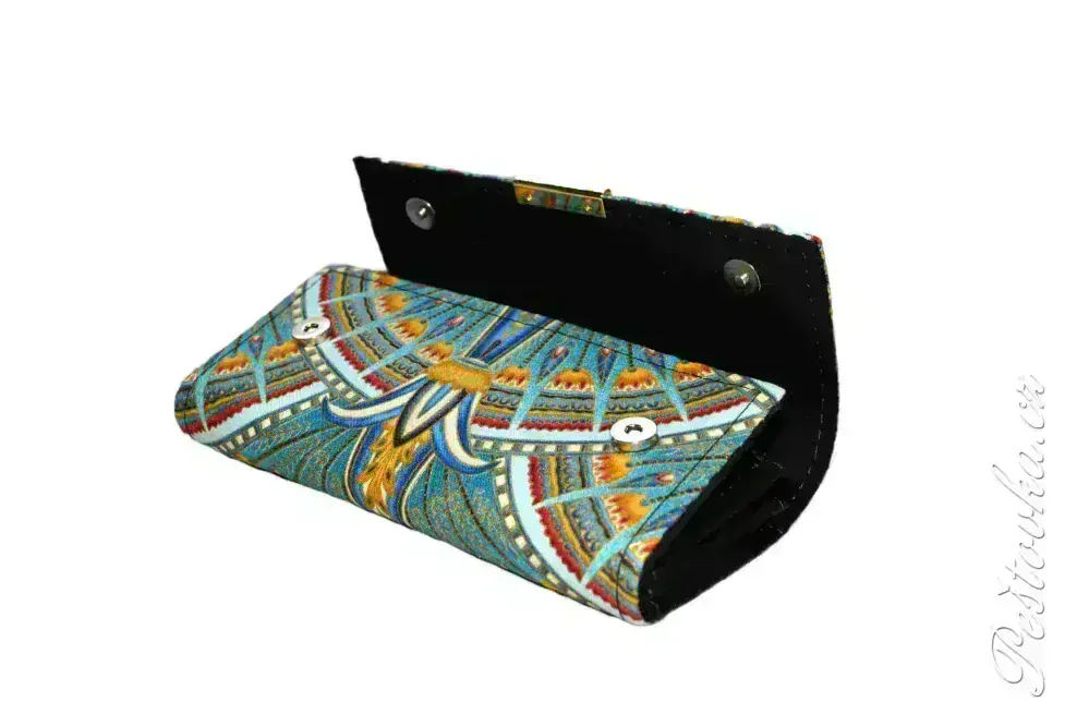 Peštovka Dámská elegantní peněženka *Údolí králů modré II.*