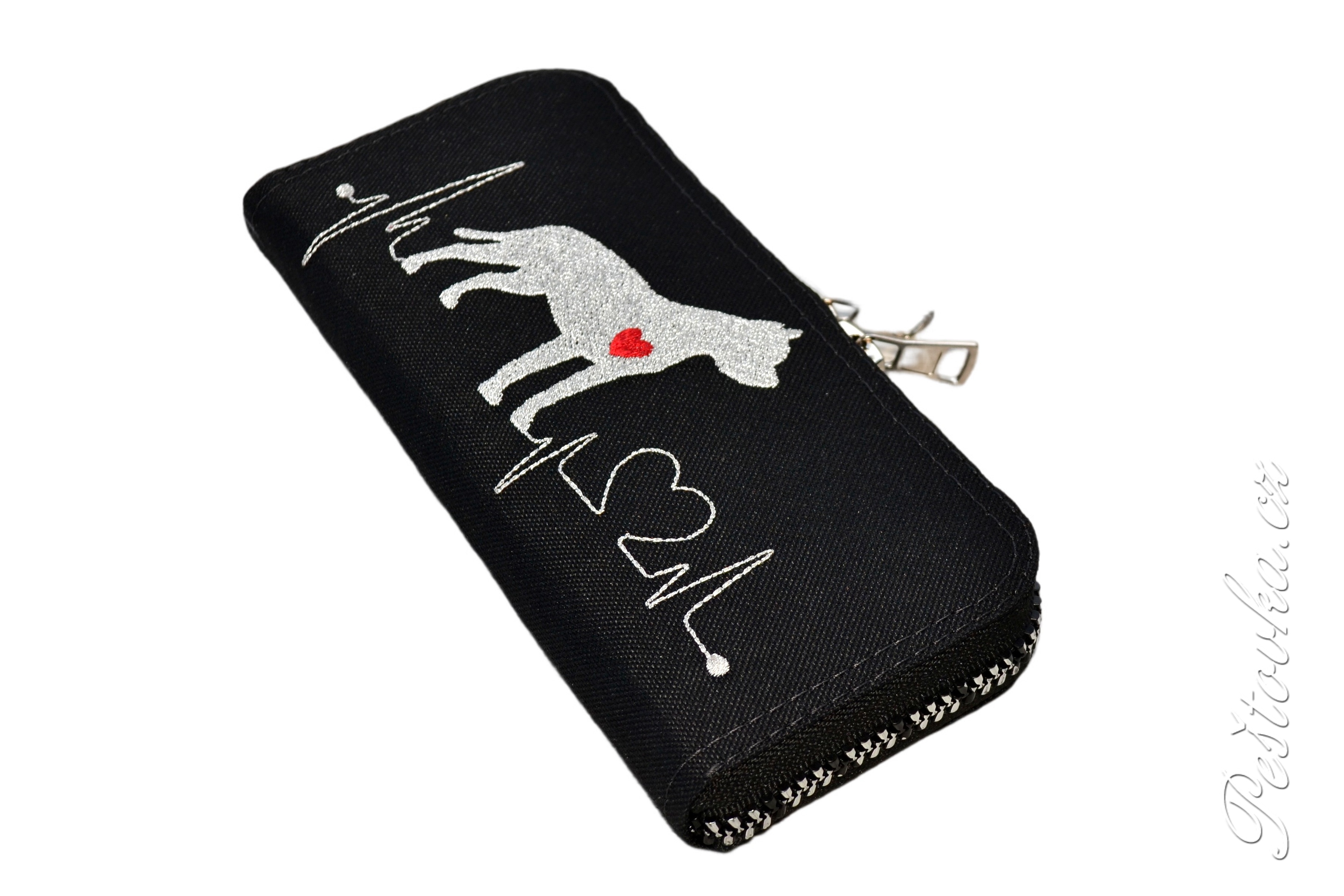 Peštovka Zipová peněženka *Ekg se staffbullem*