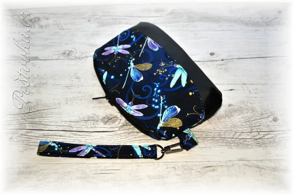 Peštovka kosmetická taštička CLEMATIS *vážky*