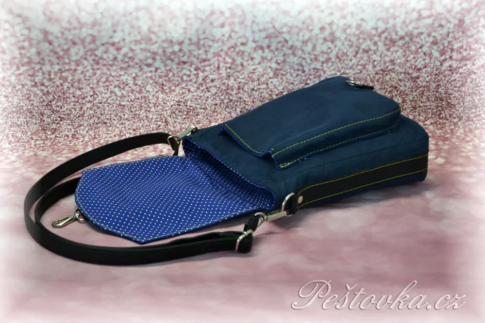 Peštovka - pánská brašna Jamie *tm.modrá/žlutá*