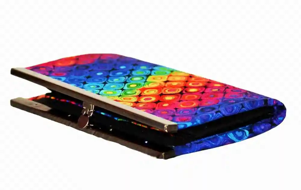 rámečková peněženka 19cm GEO COLOR