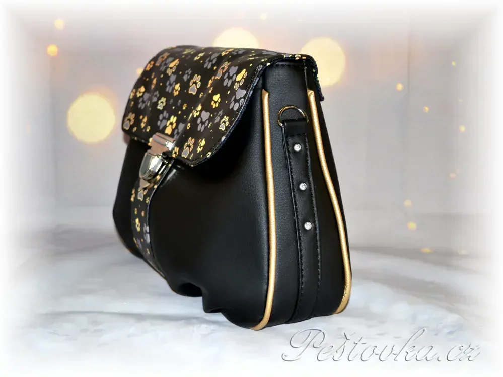 Peštovka - kabelka Gabriella *zlatošedé tlapky*