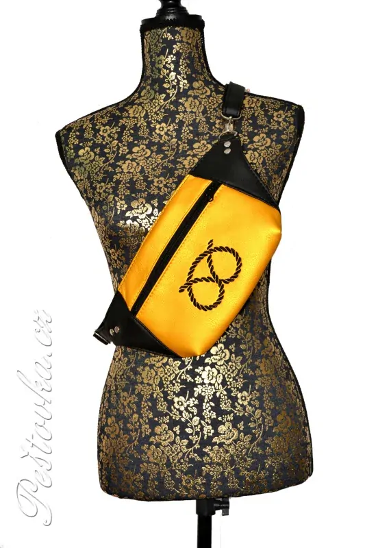 Peštovka - ledvinka Dayna  *černo-žlutá s uzlem*