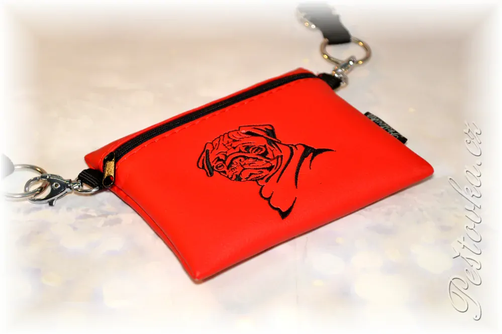 Peštovka Výstavní pamlskovník *MOPS červený*