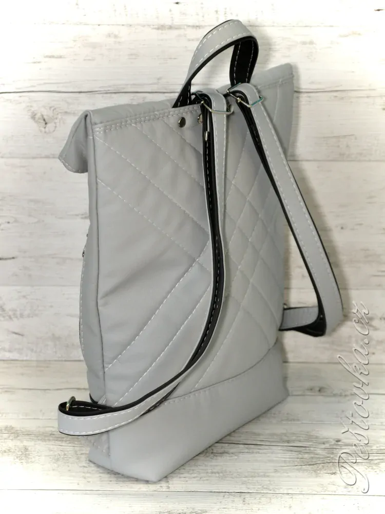 Peštovka Překlápěcí batoh Lucas *staford* šedý s černou