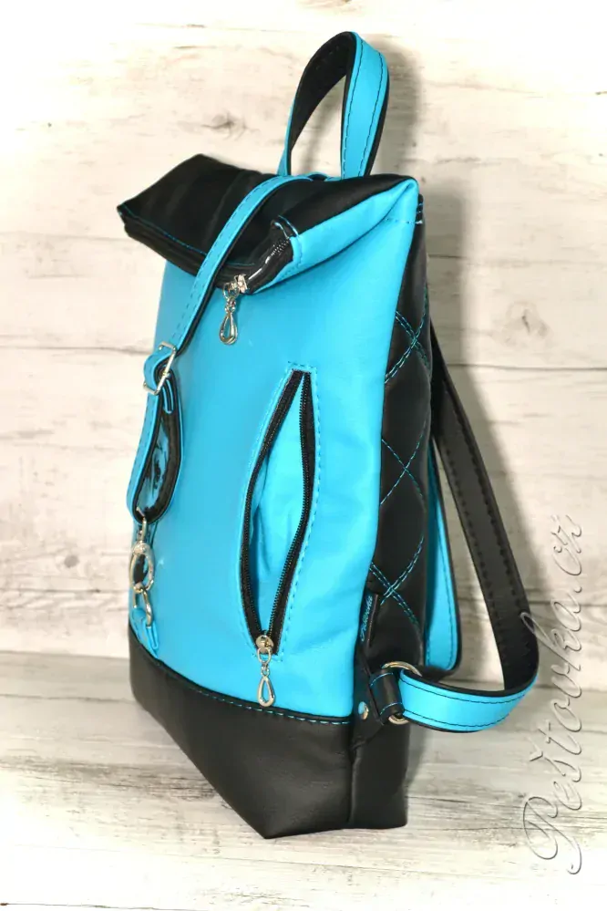 Peštovka Překlápěcí batoh Lucas *STAFORD* modrý