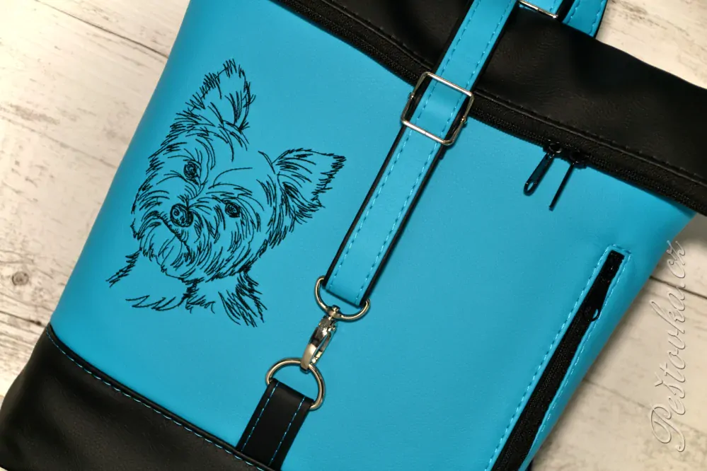 Peštovka Překlápěcí batoh Lucas *yorkshire* modrý