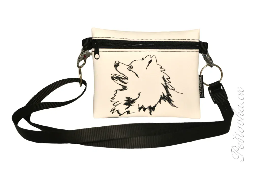 Peštovka Výstavní pamlskovník *německý špic* bílý