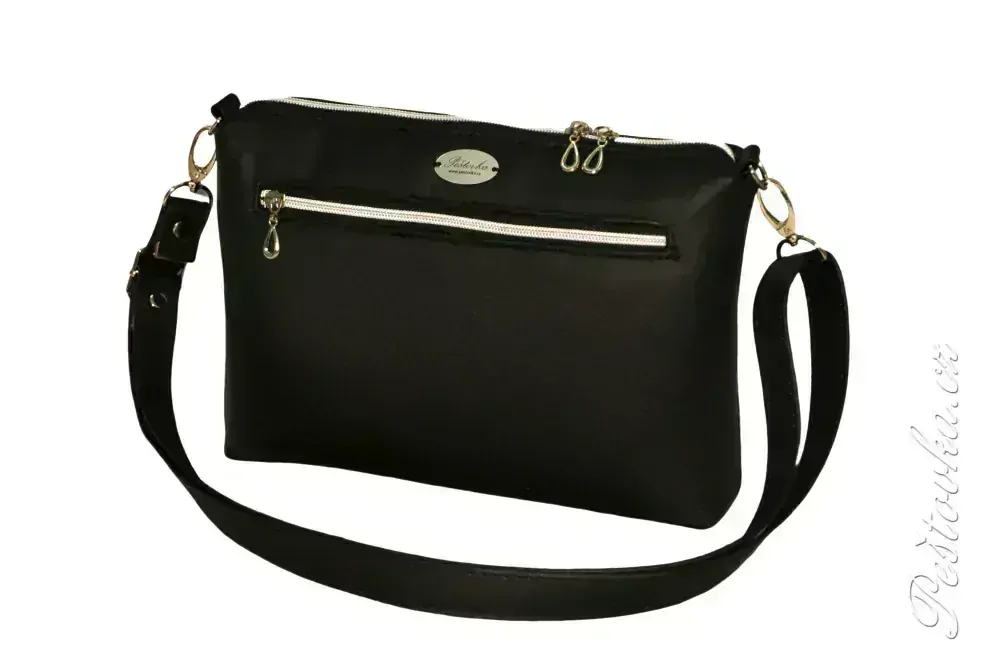 Peštovka - kabelka Lady DI s jedním zipem *ZLATÝ RETRIEVER*