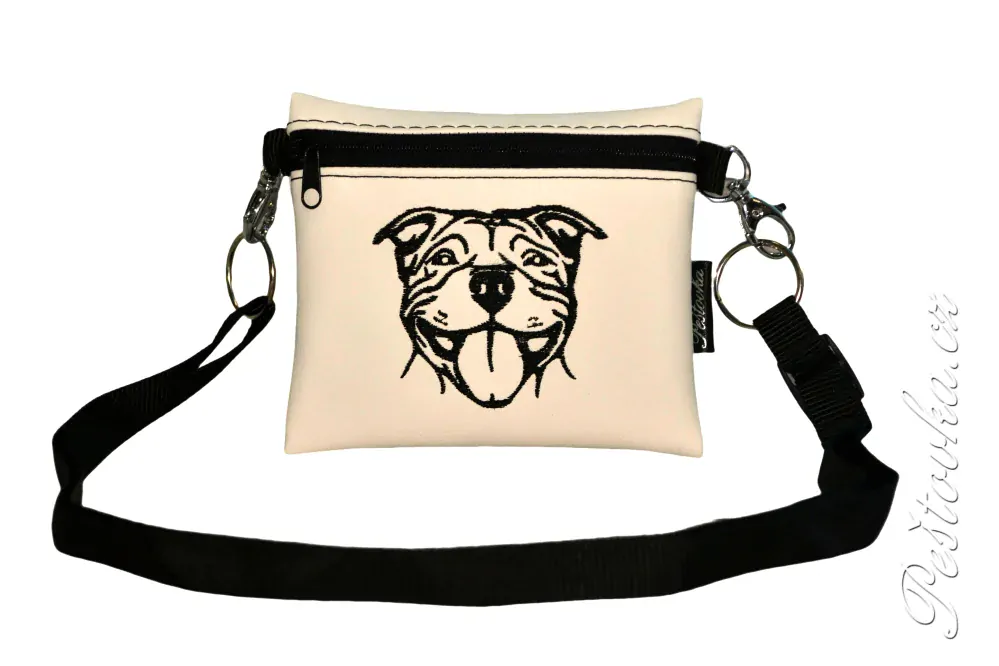 Peštovka Výstavní pamlskovník *stafordšírský bullterier * bílý