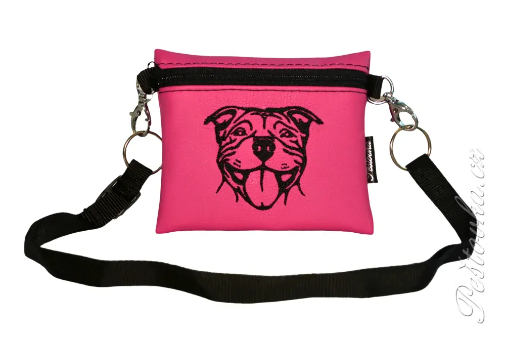 Peštovka Výstavní pamlskovník *stafordšírský bullterier * tm.růžový