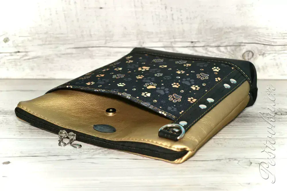 Peštovka - kabelka Brita *zlatošedé tlapky*