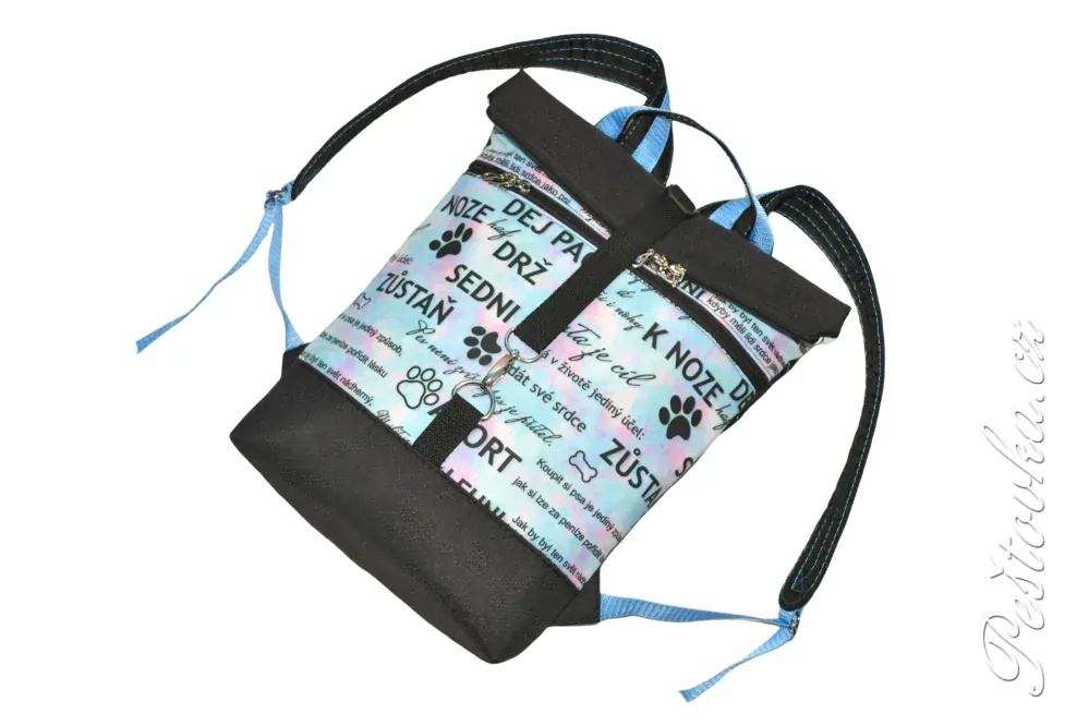 Peštovka Překlápěcí batoh Lucas *duhové nápisy*