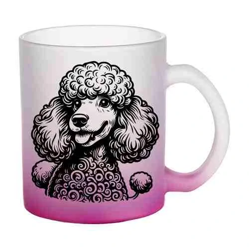 Hrnek skleněný MATNÝ 330 ml A+ barevný gradient *PUDL*