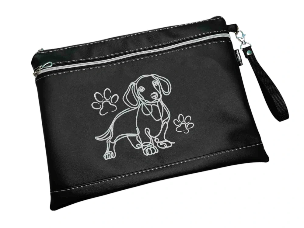 Peštovka - Pouzdro na průkazy původu A4  s kapsou *JEZEVČÍK*