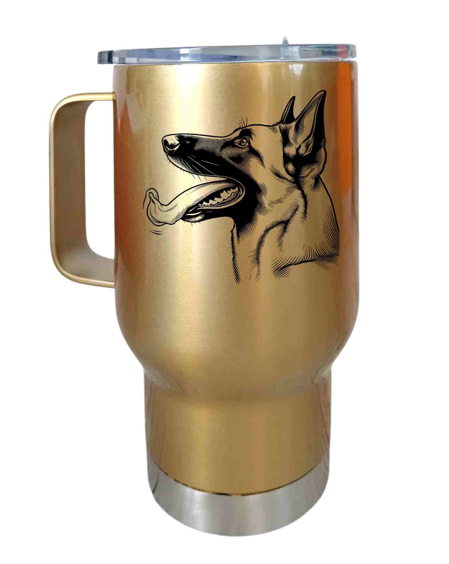 Peštovka Cestovní hrnek 450ml *Belgický ovčák malinois*