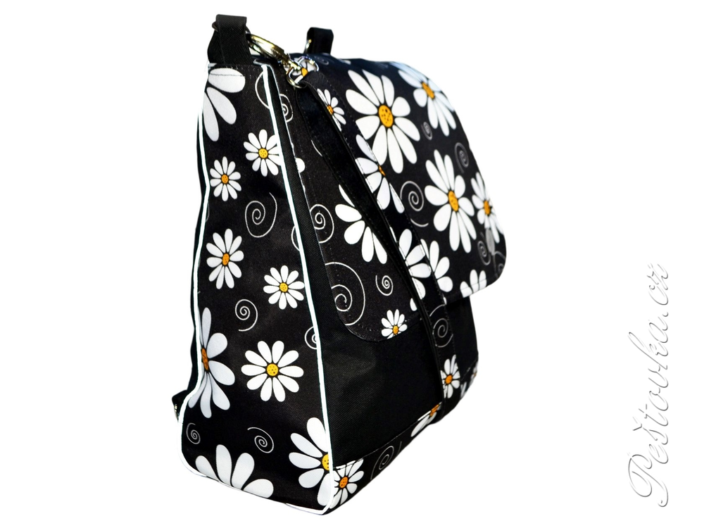 Peštovka - kabelko-batoh ALEX *kopretiny*