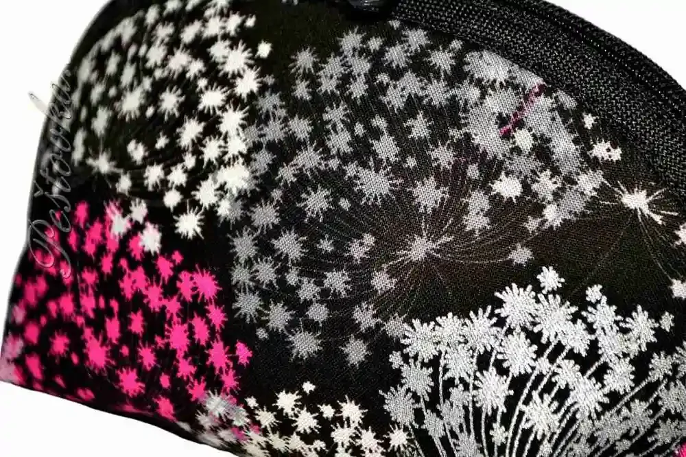 Peštovka kosmetická taštička RONDA *francouzský buldoček na černé*