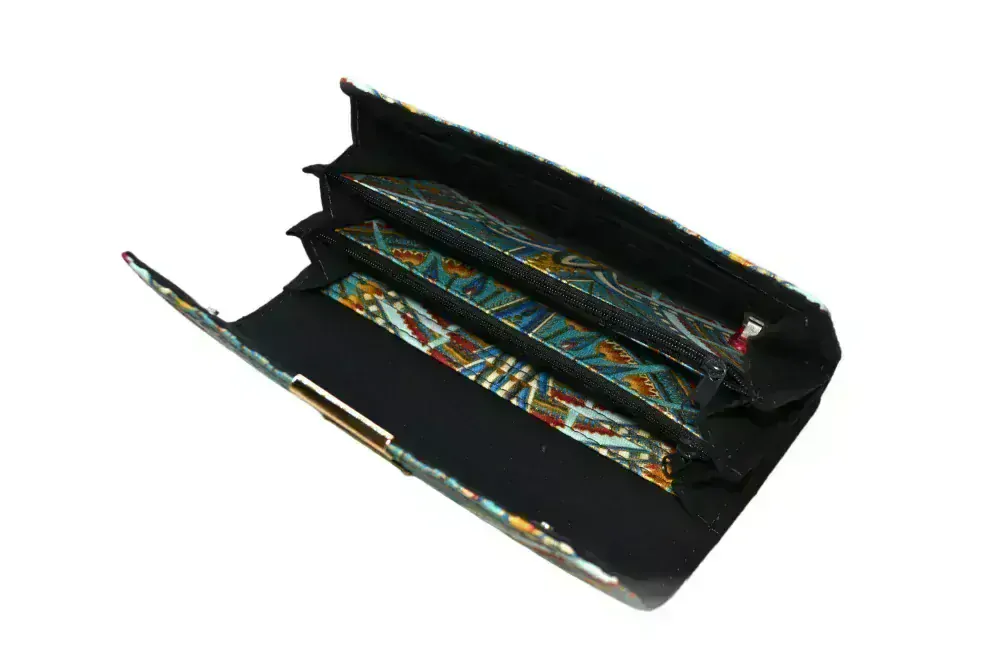 Peštovka Dámská elegantní peněženka *Údolí králů modré II.*