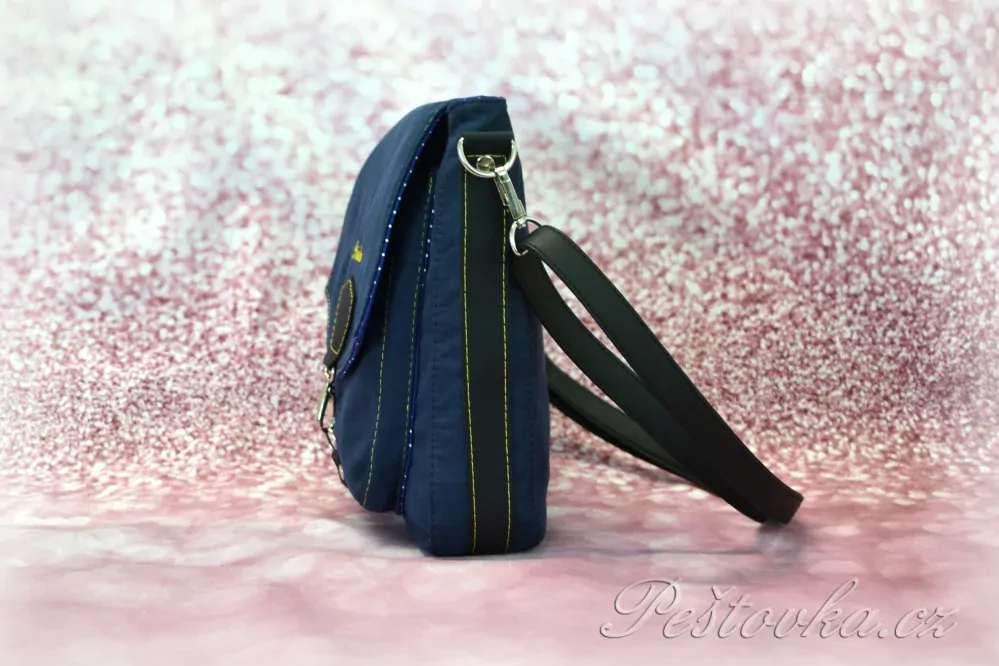 Peštovka - pánská brašna Jamie *tm.modrá/žlutá*