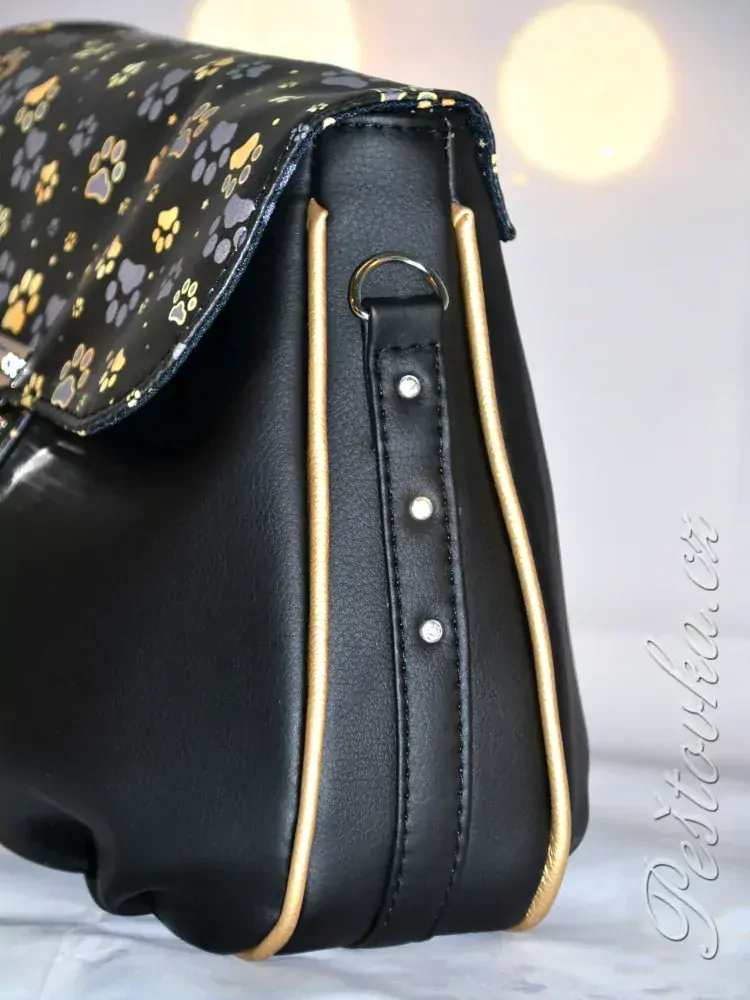 Peštovka - kabelka Gabriella *zlatošedé tlapky*