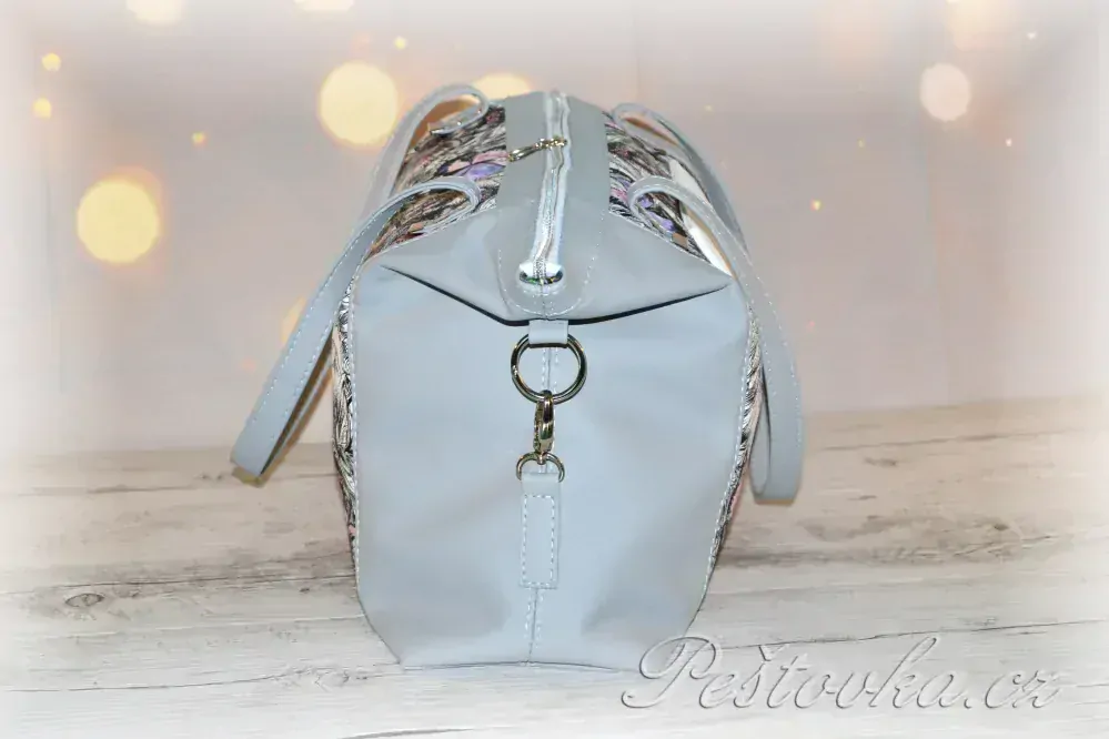 Peštovka - kabelka ANTONELLA *motýlkovo/šedá*