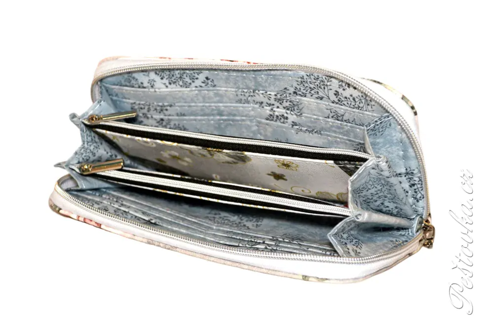 Peštovka Zipová peněženka *Vintage flowers*