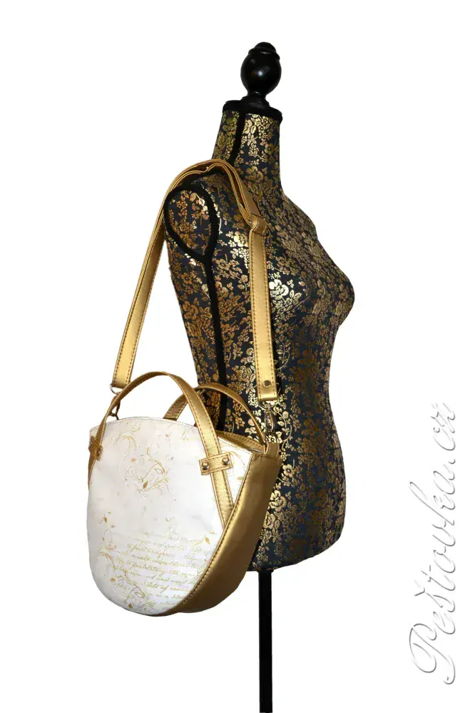 Peštovka - kabelka Melissa menší *zlaté písmo*