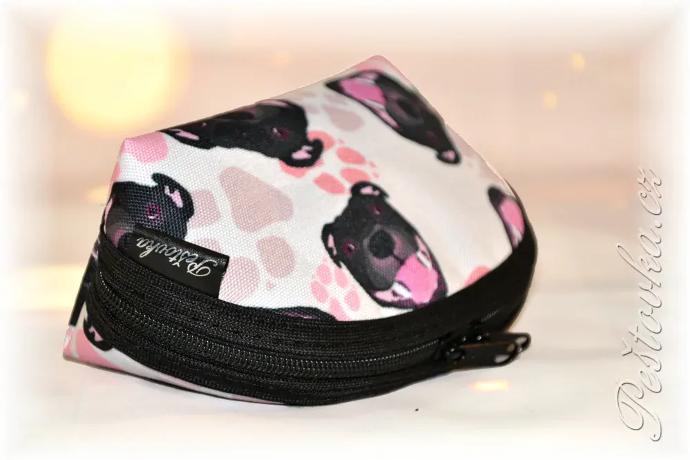 Peštovka kosmetická taštička RONDA *stafík do růžova*