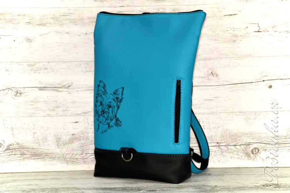 Peštovka Překlápěcí batoh Lucas *yorkshire* modrý