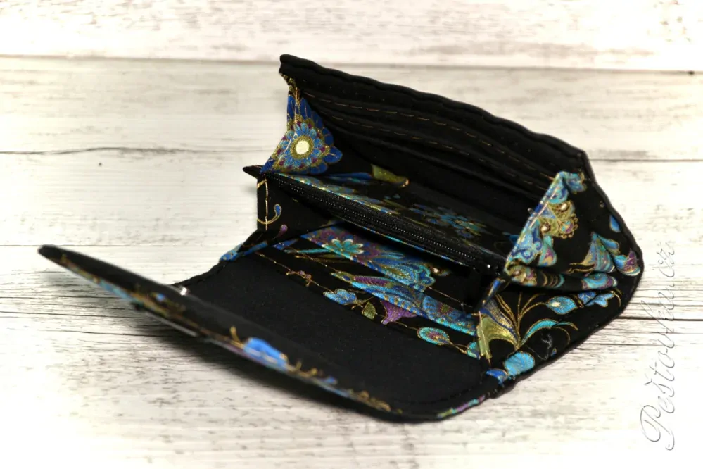 Peštovka - Malá klopová peněženka 13cm *zlatotisk*