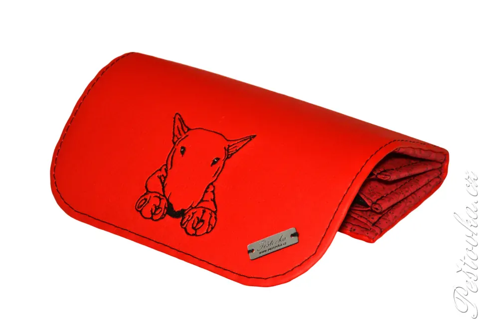 Peštovka Dámská elegantní peněženka *bulík červená*