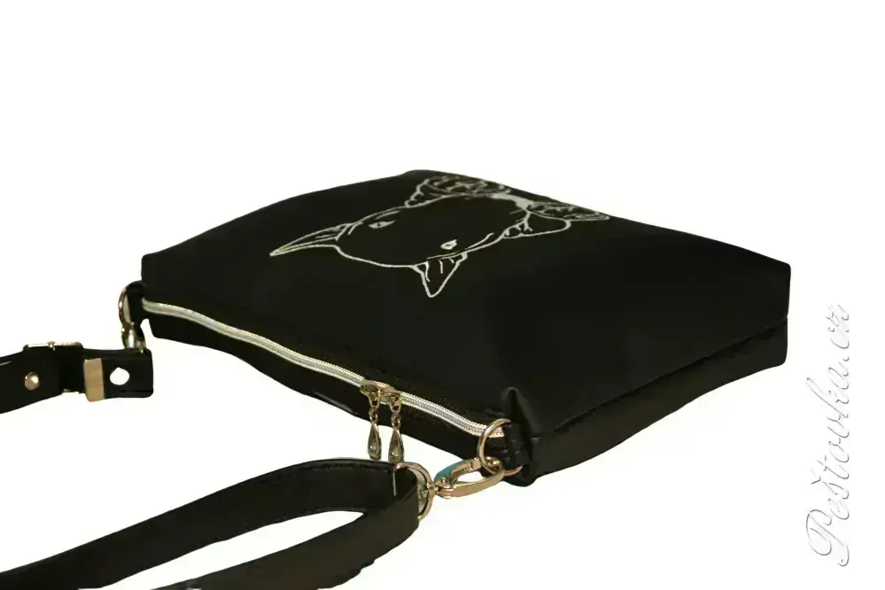 Peštovka - kabelka Lady DI s jedním zipem *ZLATÝ RETRIEVER*