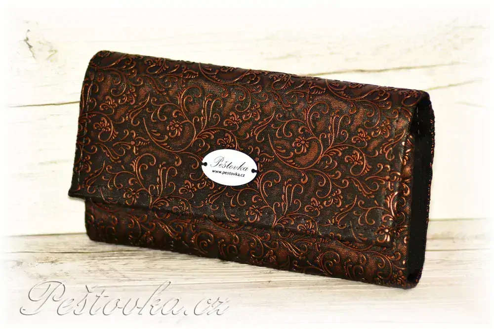 Peštovka Dámská koženková peněženka *bronzová koženka*