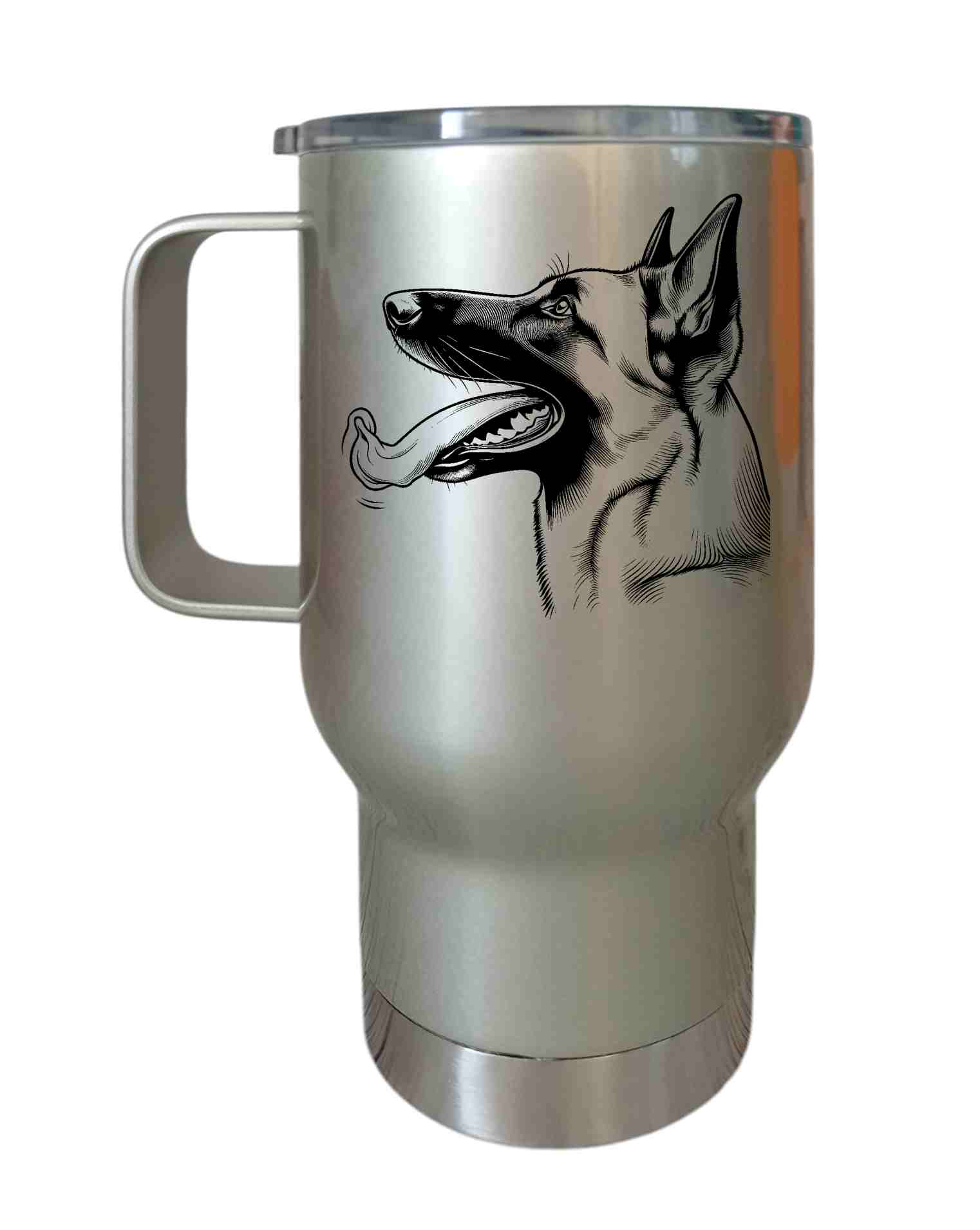 Peštovka Cestovní hrnek 450ml *Belgický ovčák malinois*