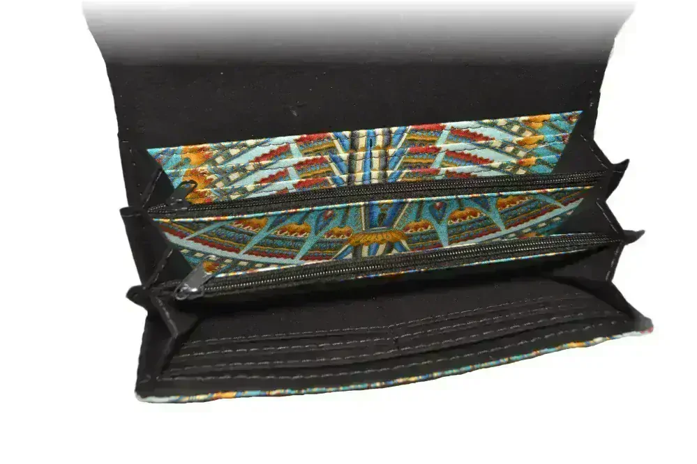 Peštovka Dámská elegantní peněženka *Údolí králů modré II.*