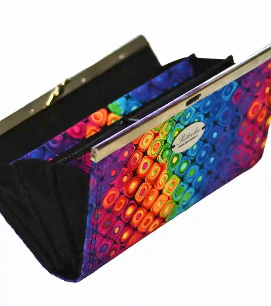 rámečková peněženka 19cm GEO COLOR